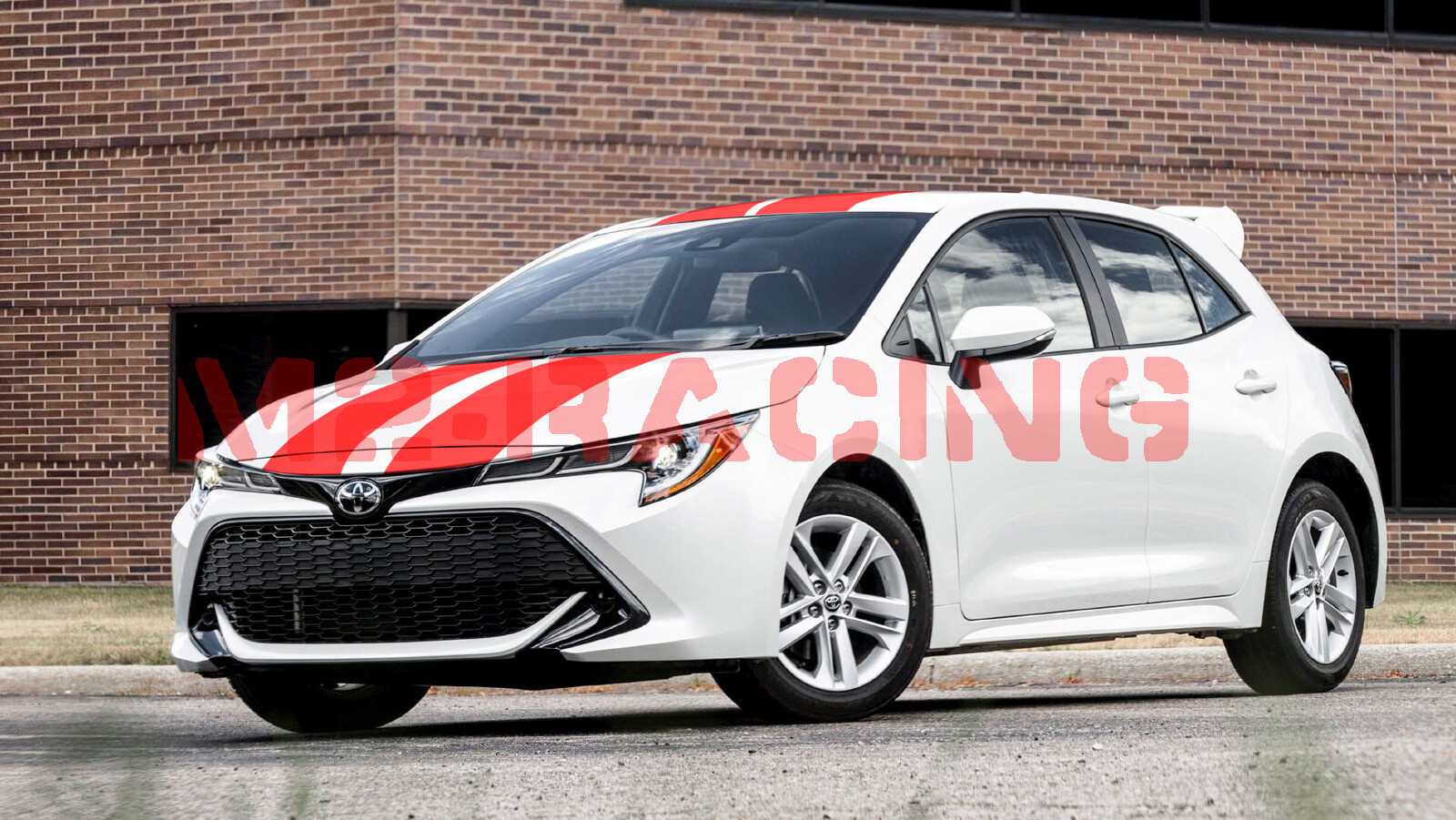 Matte Color Racing Stripes Vinyl Wrap Decal For Toyota Corolla Stripe ...