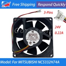 Cooling Fan 24V 0.22A 3-pin 90*90*25mm For Mitsubishi NC5332H74A MMF-09D24TS-MM6