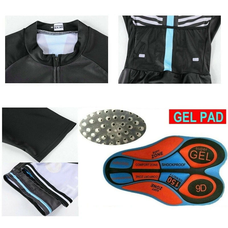 Body de ciclismo manga larga Jersey de ciclismo Mono de ciclismo Triatlón