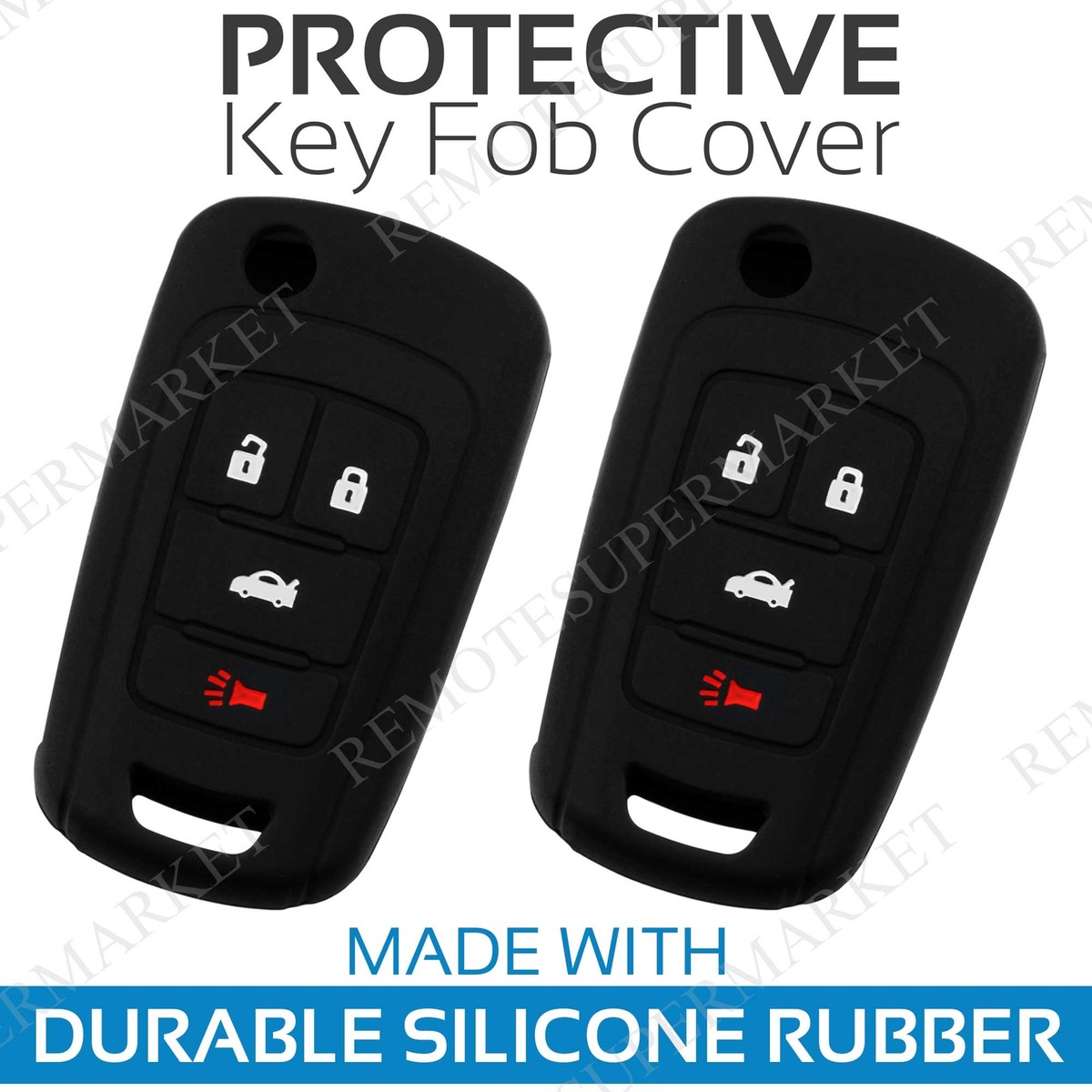 TCKEY 10-Pack Remote Key Cover For 2010-2016 Chevrolet Camaro – Multicolor, Smooth Finish