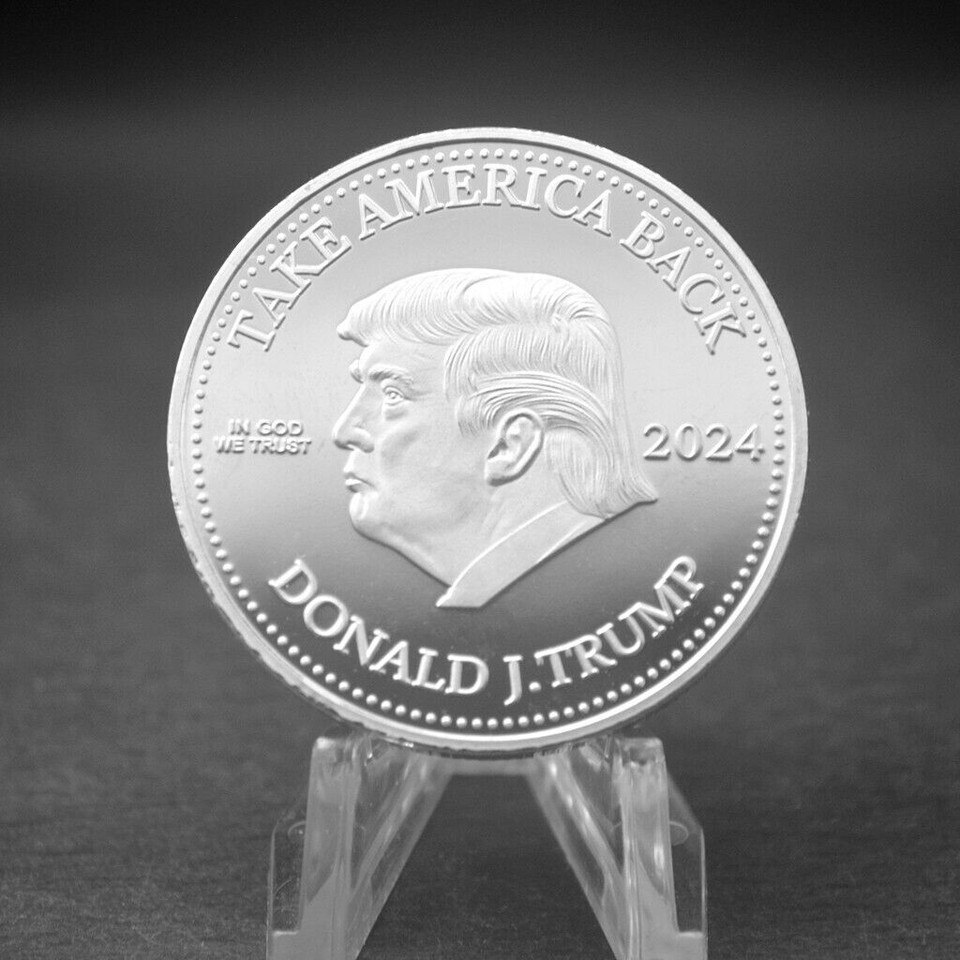 Shooting Gallery Iron Target 2024 Donald Trump Gold Coin Collection -  Commemorative Iron Coin | Political Memorabilia & Collectible Donald Trump  Politics Collectible Bobbleheads