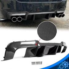 Rear Diffuser Bumper Lip For 2012-16 BMW F10 M5 Carbon Fiber Look DTM Style