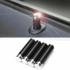 Universal Carbon Fiber Car SUV Interior Door Lock Knobs Handle Pull Pin Trim 4x