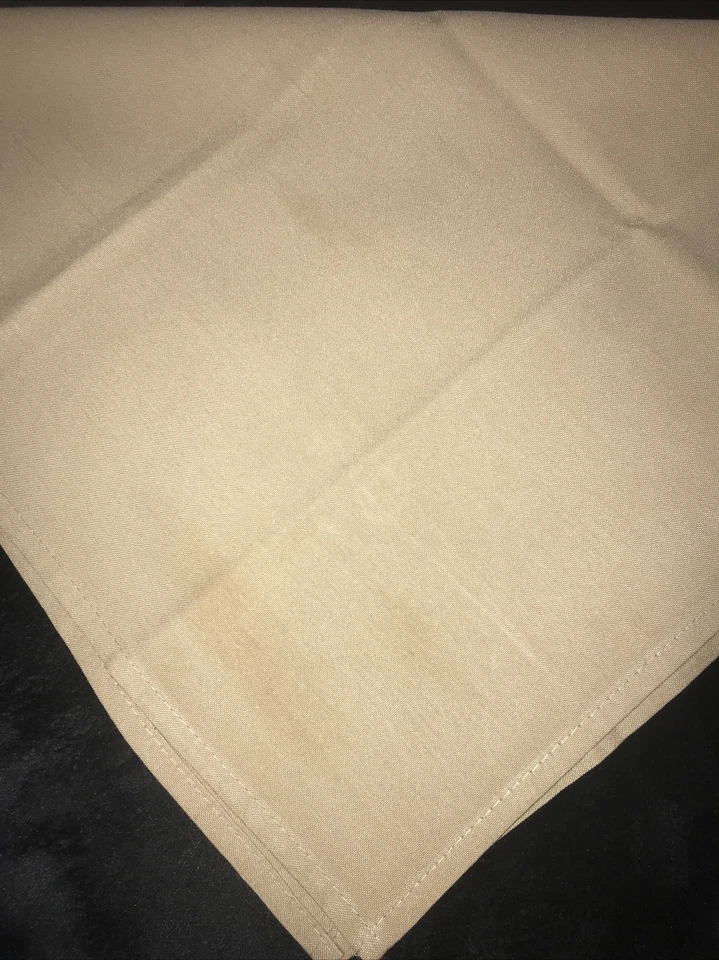 Juego de 8 servilletas cuadradas de tela de mezcla de algodón bronceadas de 19" x 19" Foto 2 de 4