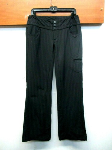 Yoga Hiking Shell Pants Black Pinstripe 