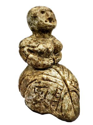 Ancient Prehistoric Neolithic Authentic Statue idol Mother Goddess Carved Stone