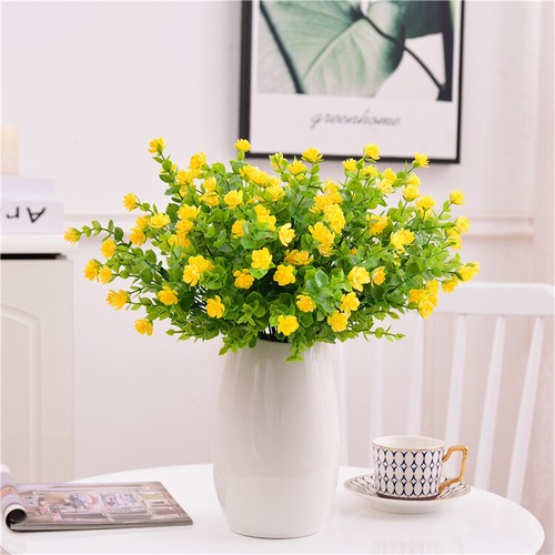 US 4/10pcs Faux Plant Ornament for Home/Shop Improve Vibes Decor Party Wedding - Picture 13 of 24
