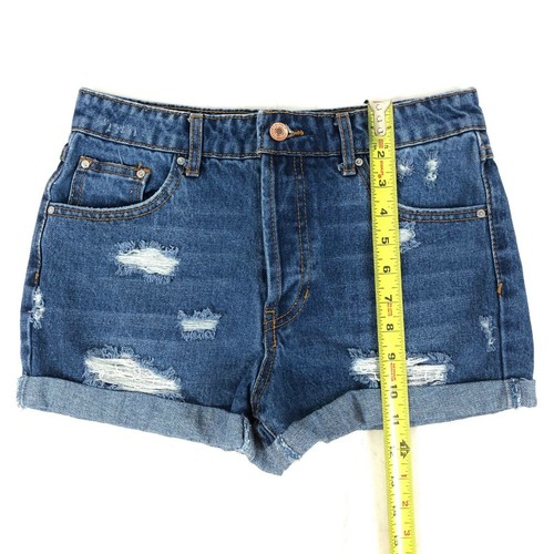 Forever 21 Los Angeles Blue Jean Shorts Button Fly Women’s Size 24 - Picture 5 of 7