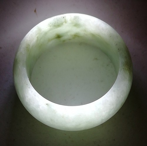 ๋Anillo Jade Verde Talla 11.25 Natural Birmania Curación Brillante Verde Piedra Preciosa de la Suerte - Imagen 10 de 11