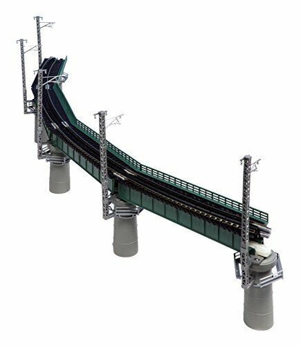 Spur N 20-823 Kurveneisenbrücken-Set R448g - 60° grün 65825 KATO Modell | Zustand: New