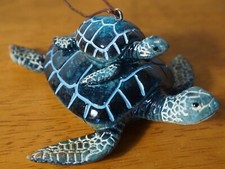 Sea Turtle Ornament Beach Christmas Mother Ba...