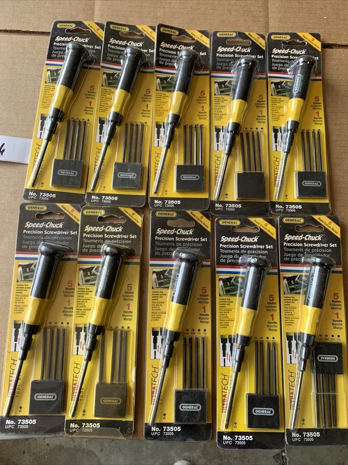 Speed-chuck 6 Piece 5 blades 1 handle Precision Screwdriver Set 73505 (10 PCS) - Image 3 of 4