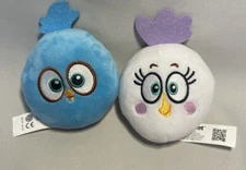 Angry Birds (Blue Bird Jake & Matilda) Burger King Plush Stuffed Animal Round 