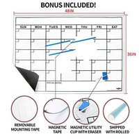 Rapicca Magnetic Receptive Dry Erase Wall Calendar,huge 24×36 Size,large Rapicca Magnetic Receptive Dry Erase Wall Calendar,huge 24×36 Size,large