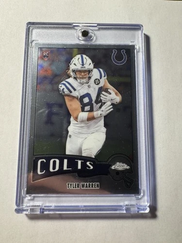 2025 Topps Chrome Football Tyler Warren #1975-15 Retro Rookie Card RC Colts