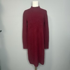 J. Crew Long Sleeve Burgundy Dress