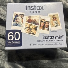Fujifilm - instax mini 60 Total Exposures Instant Film Multi Pack Whit 11/2027