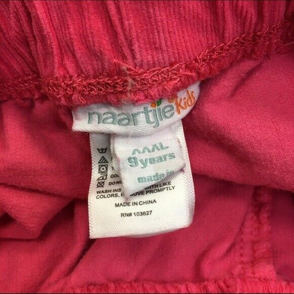 Pantalones Naartjie Niñas Talla 9 Raindrops Essentials Cordón Elástico Rapto Coral Foto 4 de 4