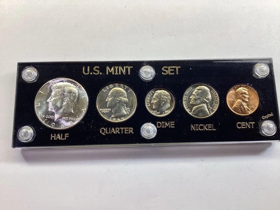 1965 Special Mint Set w/Silver Kennedy in Capital Holder 111325 38ta - Image 3 of 4