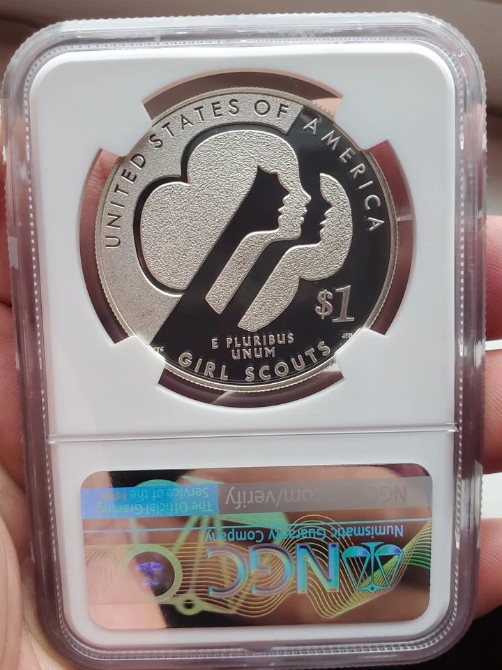 2013 W silver Proof Girls scouts Centennial NGC Proof 69 - Image 2 of 2