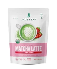 Jade Leaf Matcha Organic Cafe Style Strawberry-Green Tea Japanese Powder-5.30 oz