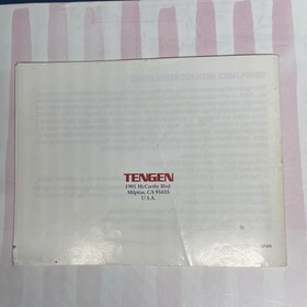 NES Gauntlet Manual Nintendo for Black Cartridge Gauntlet Tengen Circle Seal