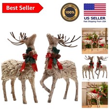 Stylish Christmas Deer Centerpiece Set - Elegant Decorative Holiday Figurines