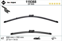 SWF Wischblatt Scheibenwischer DAS Original SET 119368 FüR Renault Captur 2 Tech