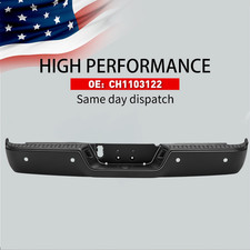 Vrc Rear Step Bumper Bar Black For 2009-2018 Dodge Ram 1500 W Sensor Holes Vrc Rear Step Bumper Bar Black For 2009-2018 Dodge Ram 1500 W Sensor Holes