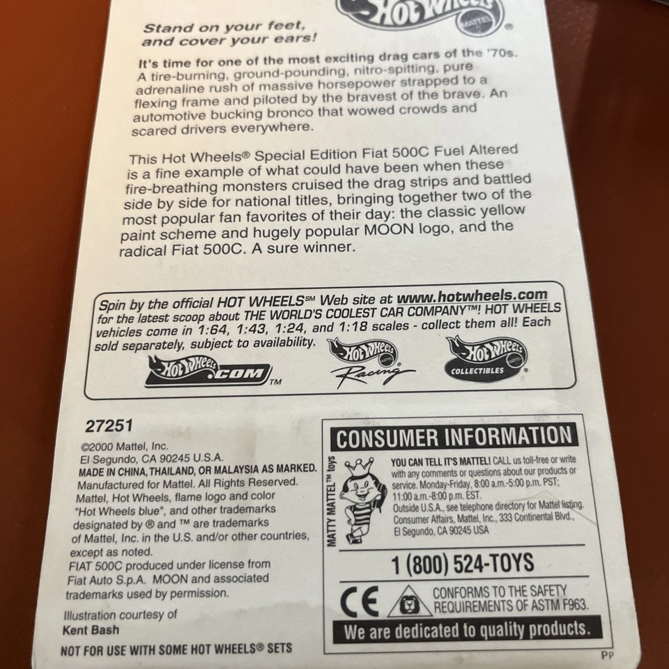 Fiat 500C Hot Wheels Real Rider Moon Eyes Foto 2 de 2