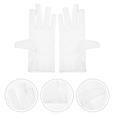 Gloves Polyester Fiber Spandex Girls Gloves for Halloween 1 Pair