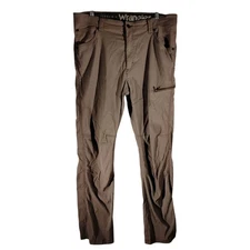Wrangler ATG pants mens 36x30 gray all terrain gear hiking outdoor straight leg