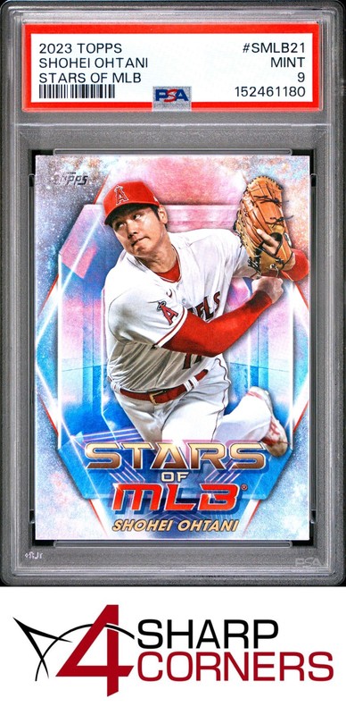 2023 TOPPS STARS OF MLB #SMLB21 SHOHEI OHTANI ANGELS PSA 9