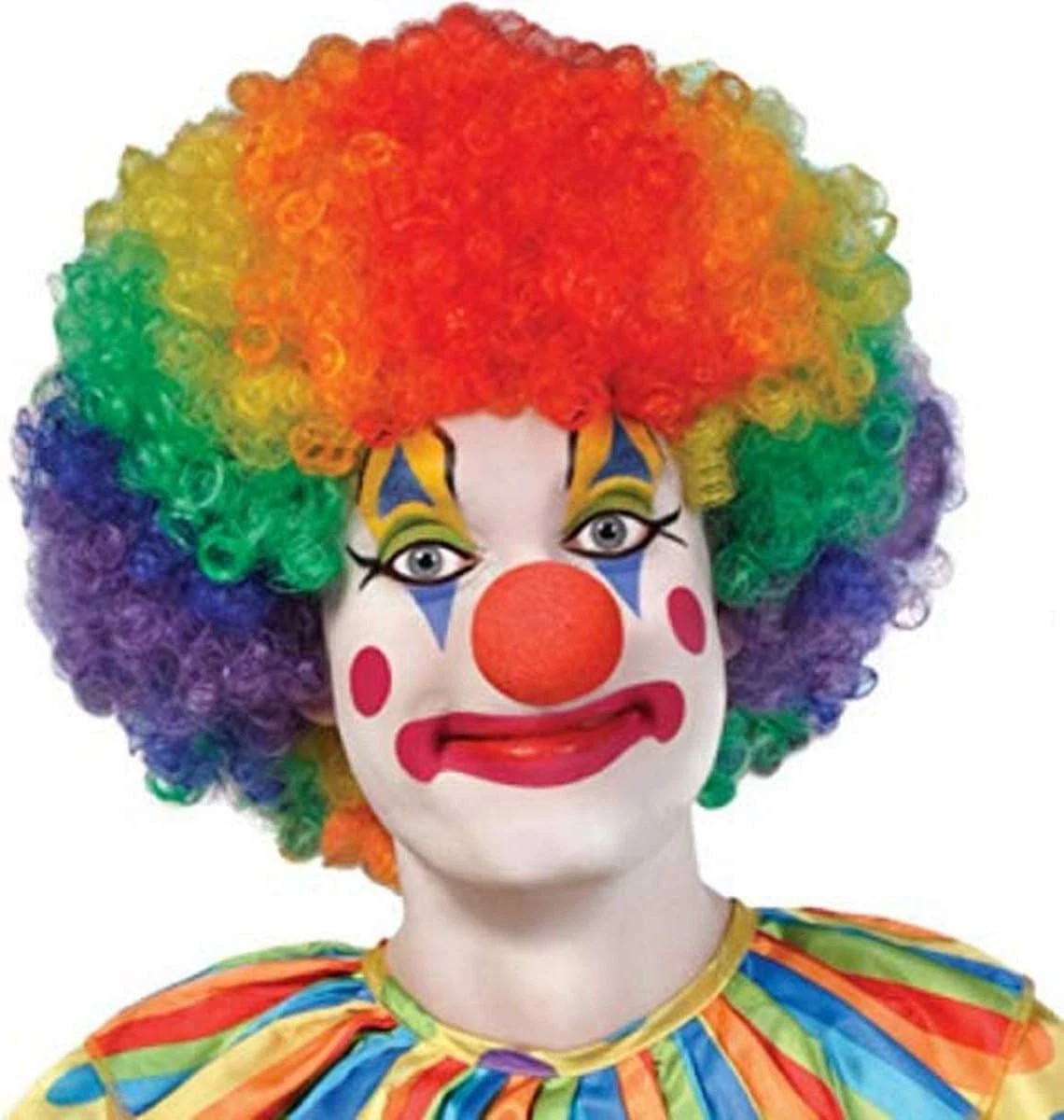 2 pelucas de payaso afro moño con cordón, peluca de payaso, disfraz de cosplay, accesorios para el pelo para el desfile del orgullo, fiesta de Halloween (arco iris 2 pelucas de payaso afro moño con cordón, peluca de payaso, disfraz de cosplay, accesorios para el pelo para el desfile del orgullo, fiesta de Halloween (arco iris