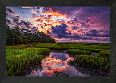 Botany Bay South Carolina Gerahmtes Wandbild Poster Leinwanddruck Bild