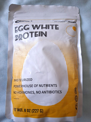 Lot of (2) Orgfun Egg White Protein 8 Oz. Packages--FREE SHIPPING!