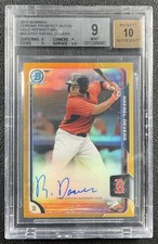 RAFAEL DEVERS BGS 9 2015 BOWMAN CHROME PROSPECT GOLD REFRACTOR 10 AUTO 15/50