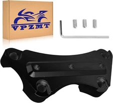 Anti-Slip Handlebar Risers 1'' Top Clamp for Touring Models, Black