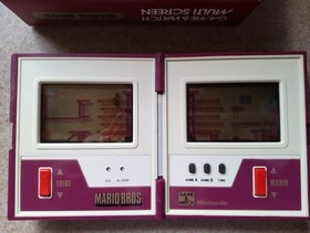 Game and Watch Nintendo Super Mario Bros Game in Original Box Instructions Luigi