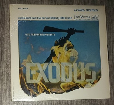 vinyl record featuring the original soundtrack 1960 Exodus Ernest Gold LSO-1058
