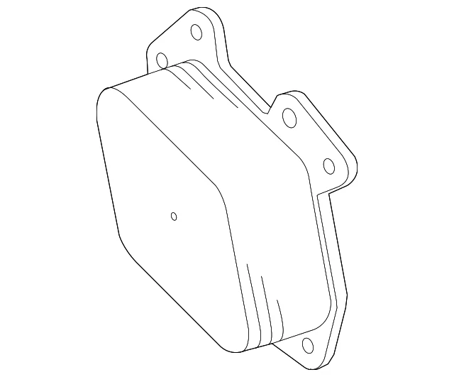 Enfriador de aceite de motor GM 12607900 genuino Foto 3 de 4