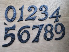 BLACK ANTIQUE LARGE Cast iron old English cottage country rustic house flat door