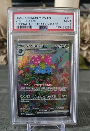 Venusaur ex 198/165 Sv: Scarlet & Violet 151 Holo PSA 9