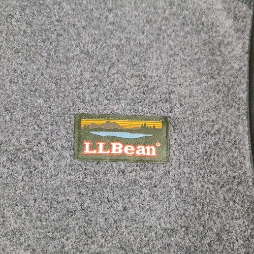 LL BEAN Mountain Classic Men’s Fleece Vest Sz Medium Grey NWT - Charcoal Heather - Picture 6 of 14