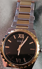 GUESS men s Quartz Two-Tone Metal Bracelet Wa...
