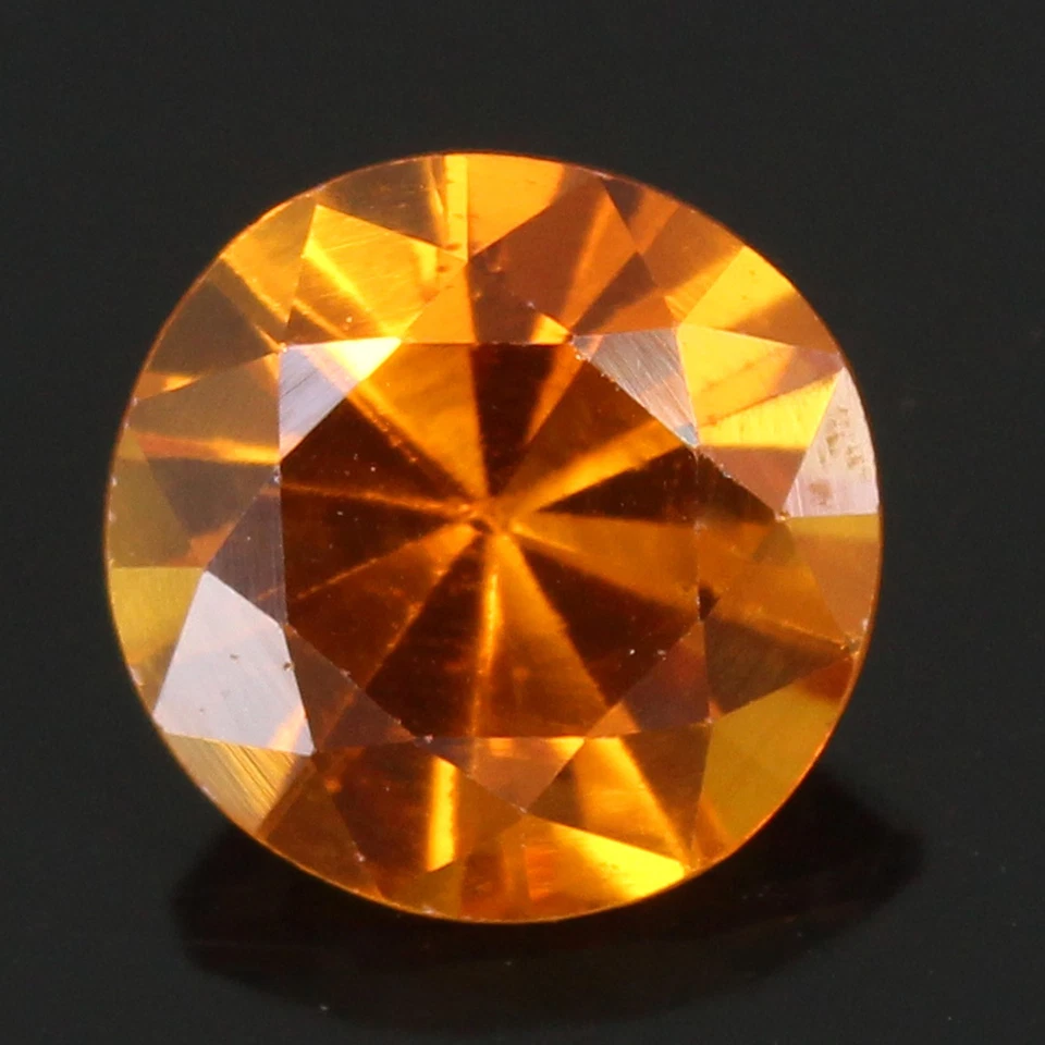 Impresionantes gemas redondas naturales de zafiro champán de Ceilán de 6,25 quilates certificado 11x11 mm Foto 4 de 4