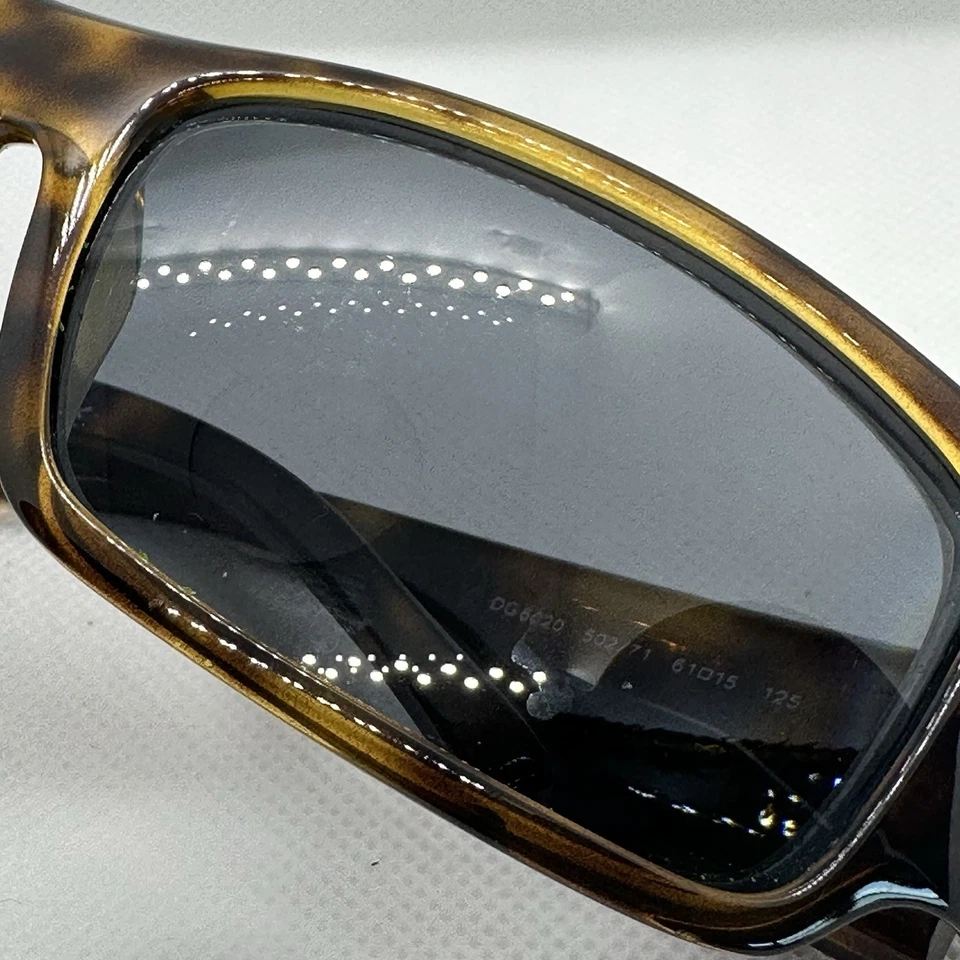 Gafas de sol Dolce & Gabbana DG 6020 502/71 61-15-125 envoltura de caparazón de tortuga Italia Foto 3 de 4