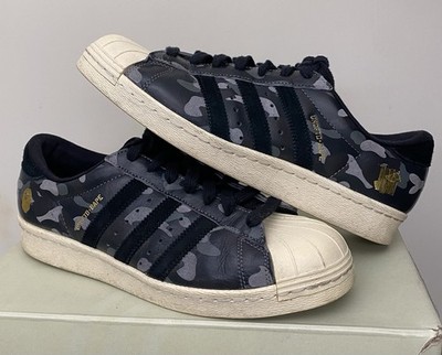 adidas Superstar 80s Undeafeated x Bape Black Camo Size 8  display picture 1