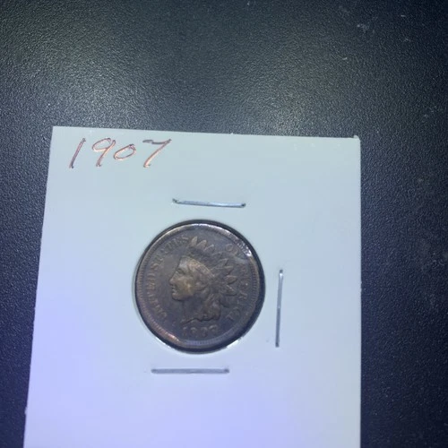 Indian Head Penny Lot of "1" VERY NICE 1907 GOOD OR BETTER°$ FREE SHIPPING $#205