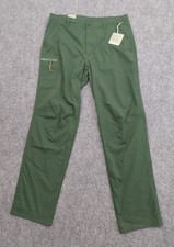 REI Co Op Trailmade Hiking Pants 34x32 Spruce Green Outdoor Cargo Nylon Stretch